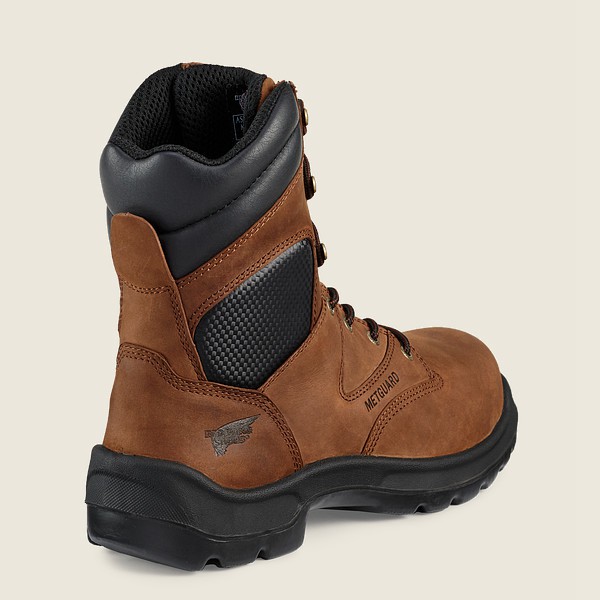 Mens Red Wing Flexbond - 8-inch Toe Metguard - Safety Boots Brown - BJH349760